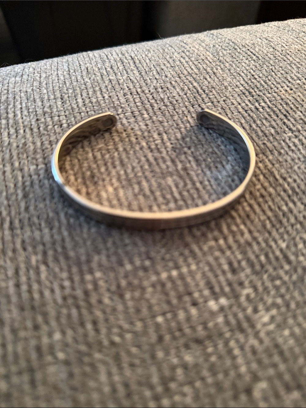 Women’s Polished Silver Open Cuff Bracelet